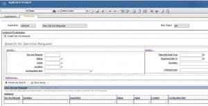 Service Request - Application Designer