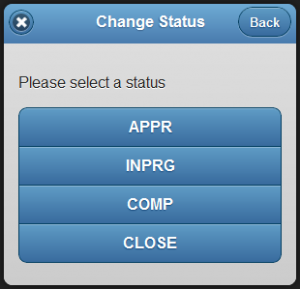 Mobile - Change Status