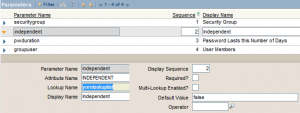 YORN Lookup BIRT Parameters