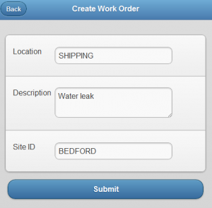 Mobile - Create a Work Order
